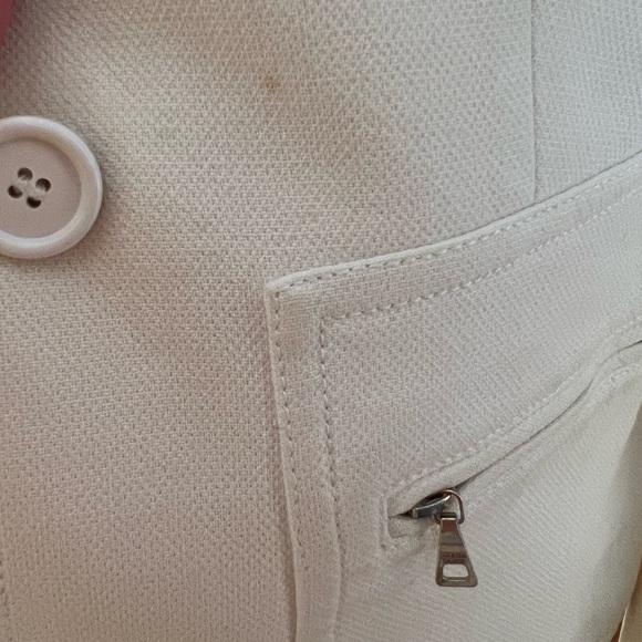 Auth Prada Cream Utility Jacket Euro sz 40 (XSM-Petite) - Picture 9 of 16